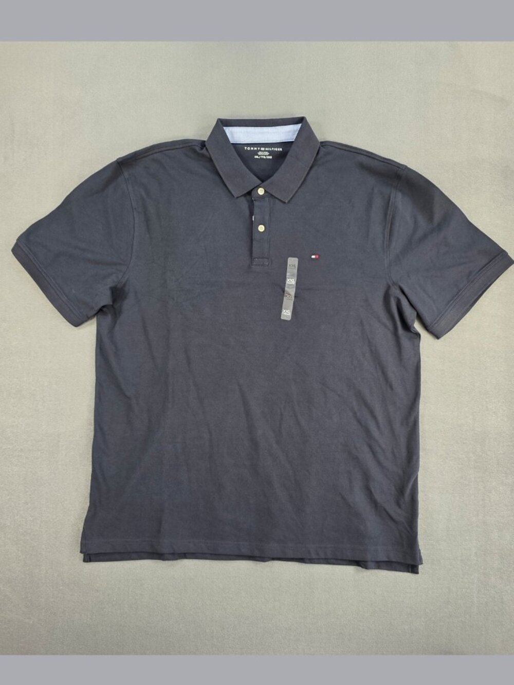 Tommy Hilfiger Men's Polo Shirt XXL Navy Stretch Cotton NWOT
